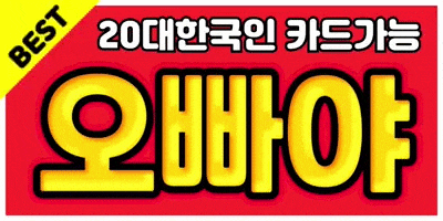 ❤️20대 한국인❤️카드결제환영❤️